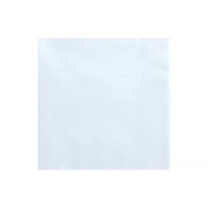 Serwetki trójwarstwowe, jasnobłękitne, 16,5 x 16,5 cm, 20 sztuk