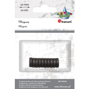 Magnesy Titanum 10szt, Okrągłe 1cm