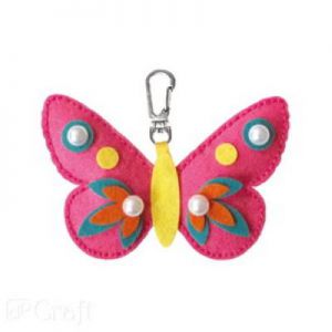 Zestaw kreatywny z filcu dpCraft Breloczek Motyl