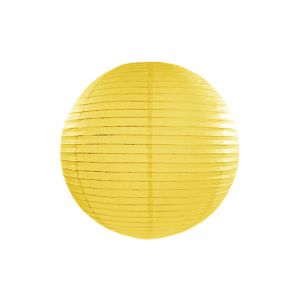 Lampion papierowy, żółty, 35cm