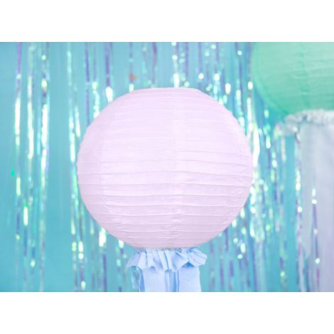 Lampion papierowy, jasny różowy, 35cm - 3