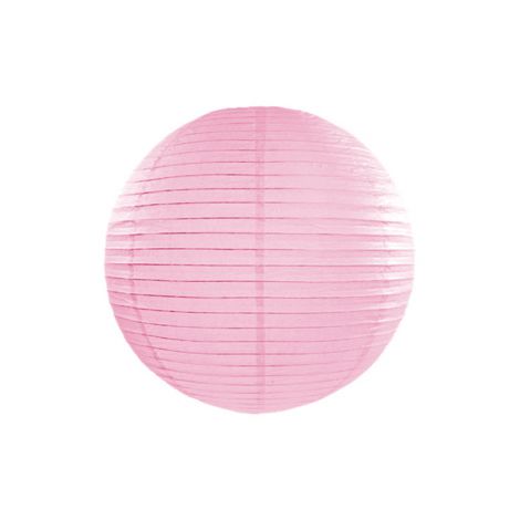 Lampion papierowy, różowy, 25cm