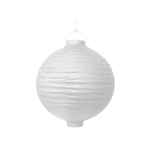 Lampion papierowy, biały, 20cm