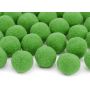Pompony pluszowe PartyDeco 2cm Zielone jasne, 20szt - 2