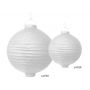 Lampion papierowy, biały, 30cm - 3