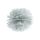 Pompon bibułowy, srebrny, 35 cm
