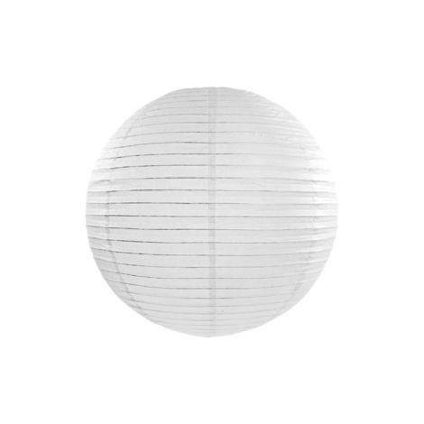 Lampion papierowy, biały, 20cm