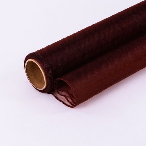Organza w rolce Akces 40cm x 10y, Brązowa ciemna - 2