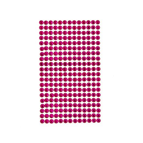 Kryształki samoprzylepne dpCraft 6mm, 260szt, Fuchsia