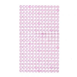 Kryształki samoprzylepne dpCraft 6mm, 260szt, Light Pink