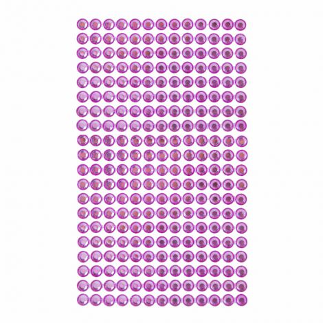 Kryształki samoprzylepne dpCraft 6mm, 260szt, Pink