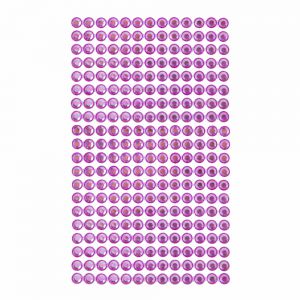Kryształki samoprzylepne dpCraft 6mm, 260szt, Pink