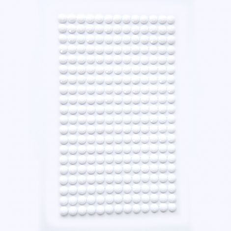 Kryształki samoprzylepne dpCraft 6mm, 260szt, White - 2
