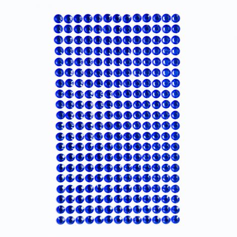 Kryształki samoprzylepne dpCraft 6mm, 260szt, Dark Blue