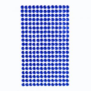 Kryształki samoprzylepne dpCraft 6mm, 260szt, Dark Blue