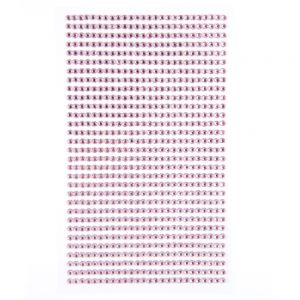 Kryształki samoprzylepne dpCraft 3mm, 806szt, Light Pink