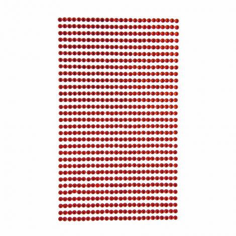 Kryształki samoprzylepne dpCraft 3mm, 806szt, Red