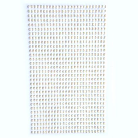 Kryształki samoprzylepne dpCraft 3mm, 806szt, Opalescent Cream