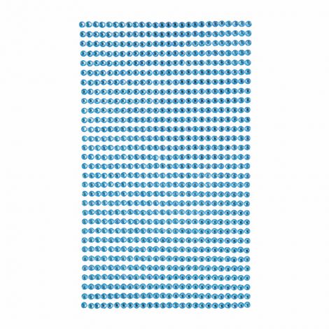 Kryształki samoprzylepne dpCraft 3mm, 806szt, Blue