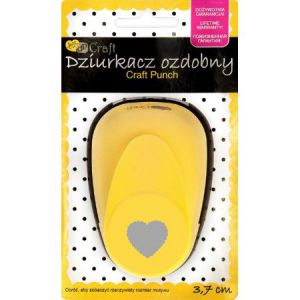 Dziurkacz ozdobny dpCraft 3,7cm Serce Falbanka