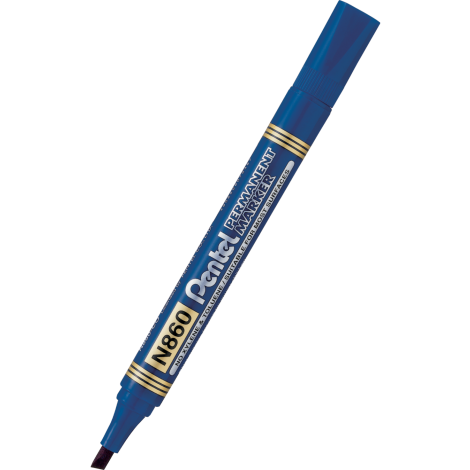 Marker Pentel ze ściętą końcówką, Niebieski