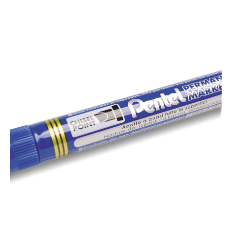 Marker Pentel ze ściętą końcówką, Niebieski - 4