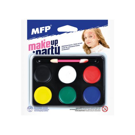 Farby do malowania twarzy MFP, 6 kolorów