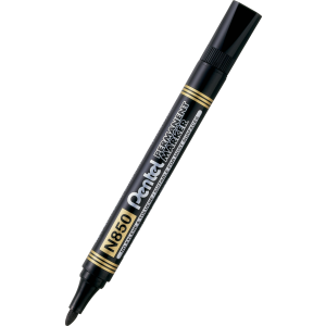 Marker Pentel z okrągłą końcówką, Czarny