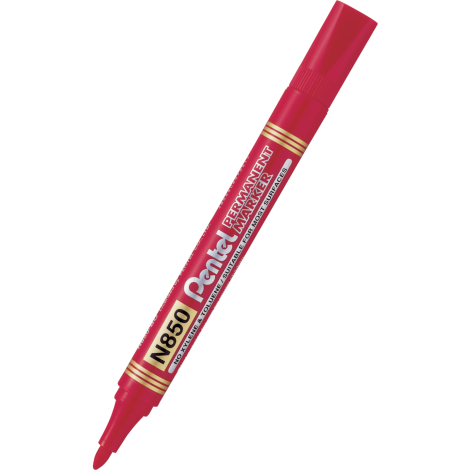 Marker Pentel z okrągłą końcówką, Czerwony