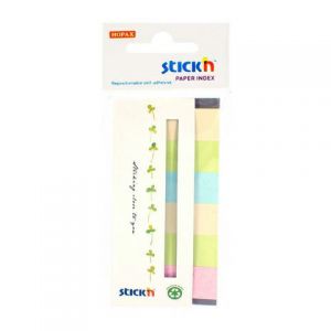 Zakładki indeksujące Stick'n 45x15mm, 180szt Fluo eco