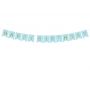 Baner Happy Birthday, 15 x 175 cm, jasny niebieski - 2