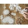 Aplikacje PartyDeco Krzyż srebrny 27mm, 25szt - 6