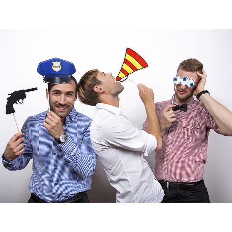 Karteczki na patyczku Policjant, 4 sztuki - 2