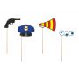 Karteczki na patyczku Policjant, 4 sztuki - 2