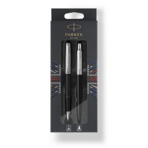 Zestaw Parker Jotter Duo FB+BP, Pióro wieczne + Długopis, Czarne