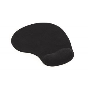 Podkładka pod myszkę i nadgarstek Argo żelowa 23x19cm, Czarna