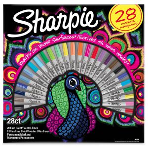 Markery permanentne Sharpie Fine Paw, 20+8 kolorów