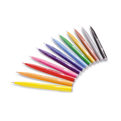 Zestaw pisaków pędzelkowych Pentel Sign Pen Brush do nauki kaligrafii - 4