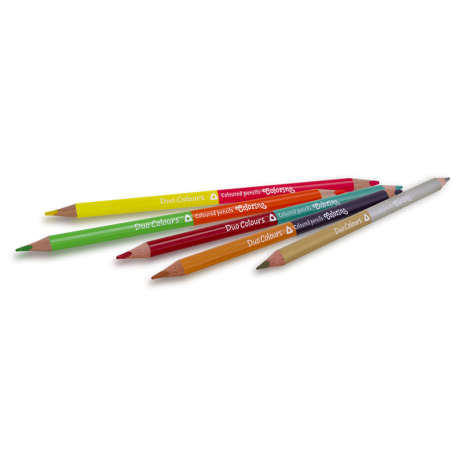 Kredki ołówkowe Colorino trójkątne dwukolorowe, 18 sztuk, 36 kolorów - 2