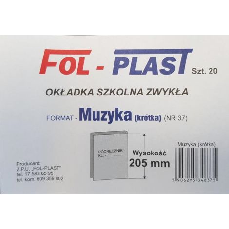 Okładka na zeszyt do nut, Wysokość: 205mm - 2