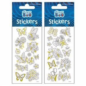 Naklejki do kolorowania StickerBoo Motyle