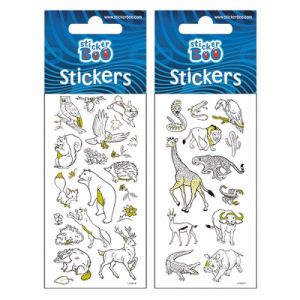 Naklejki do kolorowania StickerBoo Zwierzaki