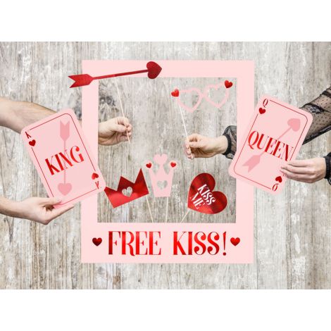 Gadżety do zdjęć Love is in the air, mix wzorów, 7 sztuk - 6