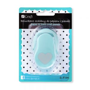 Dziurkacz ozdobny dpCraft do papieru i pianki 2,5cm Serce