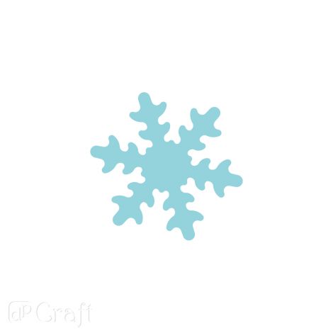 Dziurkacz ozdobny dpCraft do papieru i pianki 2,5cm Śnieżynka - 2