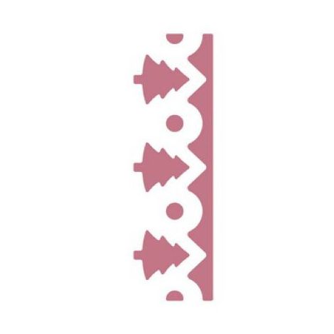Dziurkacz ozdobny brzegowy dpCraft 4cm Choinki - 2