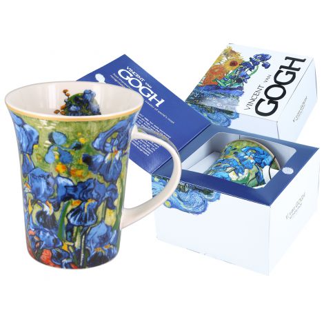 Kubek Carmani 350ml - V. van Gogh, Irysy