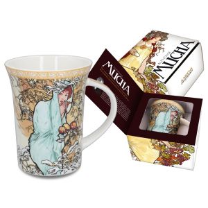 Kubek Carmani 350ml - A. Mucha, Cztery pory roku, Zima