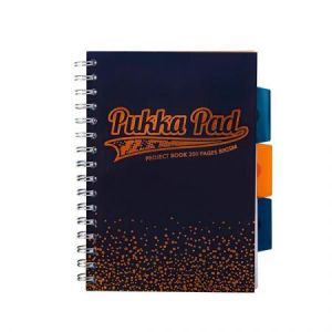 Kołozeszyt Pukka Pad Project Book Blush A5/100/80g kratka, granatowy