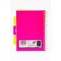 Kołozeszyt Pukka Pad Project Book Neon A5/100/80g kratka, różowy - 4